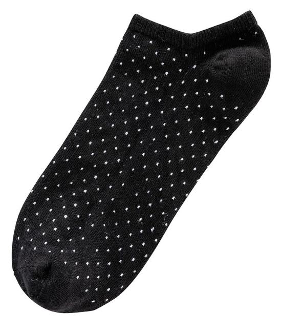 6 Paar TippTexx 24 Damen Sneakersocken Black & White